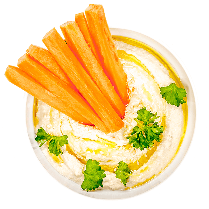 Hummus mit Karotten