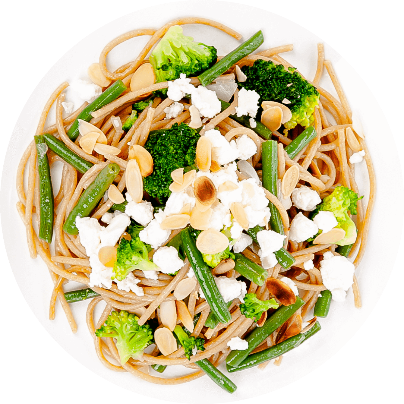 A healthy pasta salad