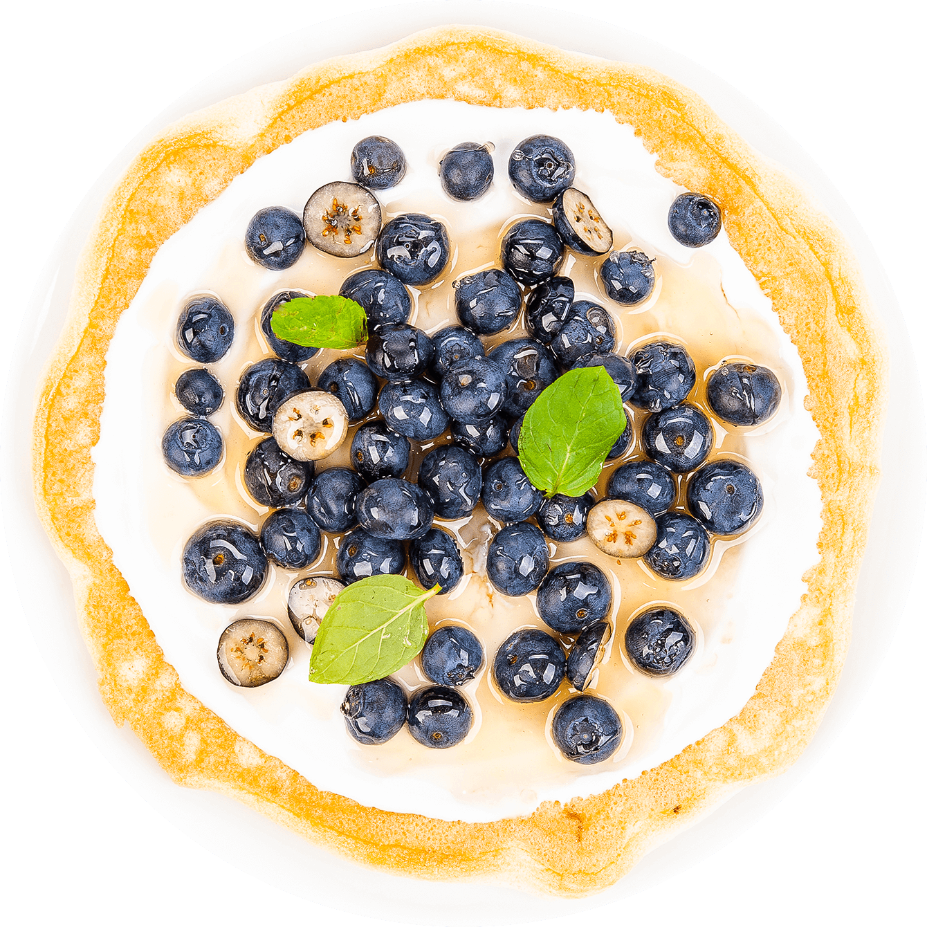 Diätetisches Blaubeeromelett