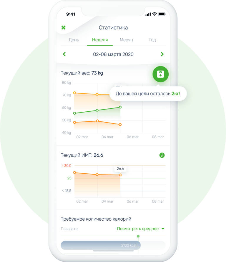 Статистика вашей диеты