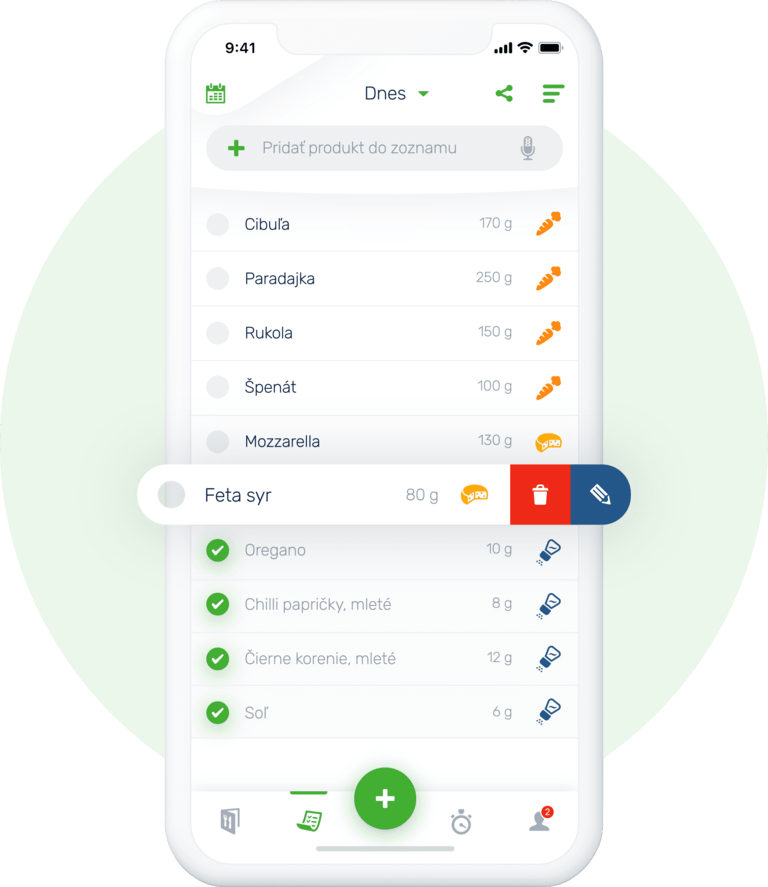 Nákupný zoznam zdravej výživy 
