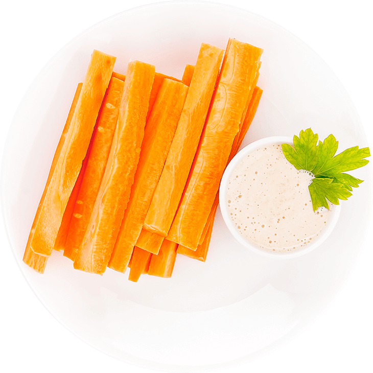 Carrot with nut sauce